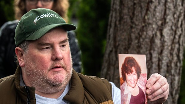 Mike Weatherill, whose mother died a day earlier, speaks during a news conference, in Kirkland, a suburb of Seattle, on Thursday.