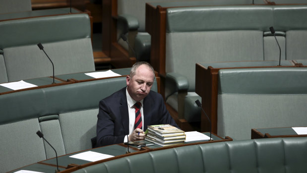 Barnaby Joyce's dramas contributed to a turbulent year for the Coalition. 