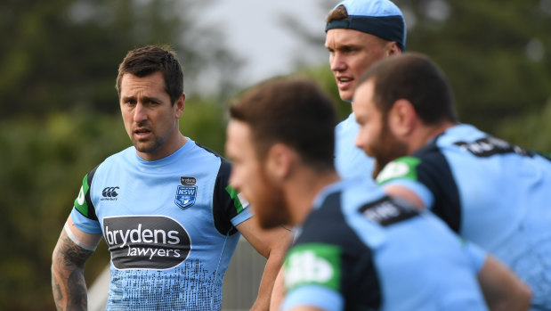 Redemption story: Pearce with the Blues during a training session at Coogee Oval on Monday.