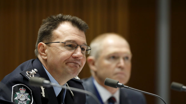 AFP commissioner Reece Kershaw. In its submission, the AFP said the risk of children committing terrorism offences had emerged as a significant issue over the past six years.