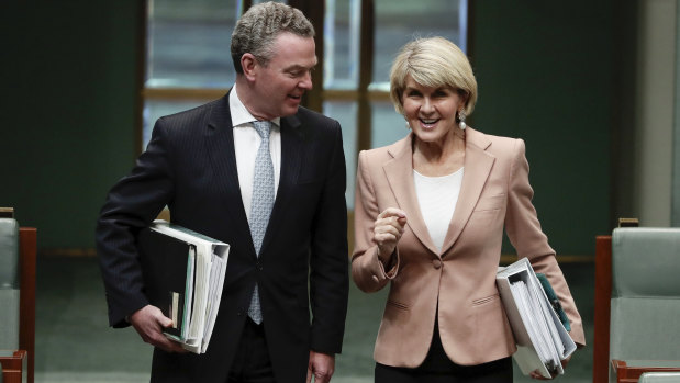  Christopher Pyne and Julie Bishop have taken controversial positions since leaving Parliament. 