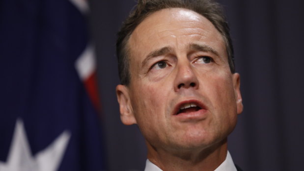 Greg Hunt says the government may have to ask some doctors to come out of retirement to help with the coronavirus. 