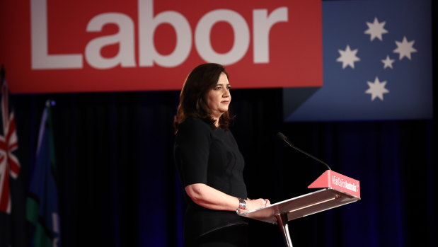 Premier of Queensland Annastacia Palaszczuk at the 2019 Australian Labor Party federal election campaign launch.