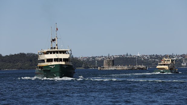 Masks will be handed out at Circular Quay ferry wharves.