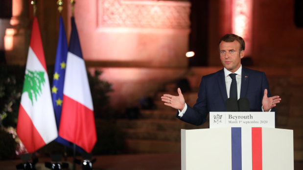 Emmanuel Macron returned to Lebanon for the second time since a blast devastated the capital Beirut, calling for sweeping changes to help the former French colony overcome a financial and political crisis decades in the making. 