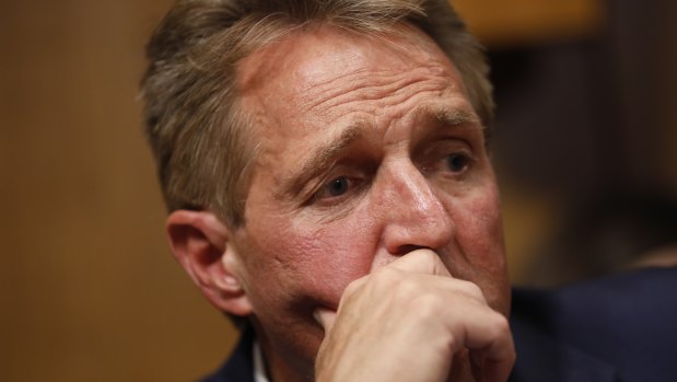 Moderate Republican Senator Jeff Flake supported Kavanaugh's nomination on the condition that the FBI would investigate.