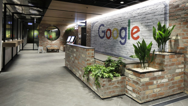 Google's office in Collins Street, Melbourne.