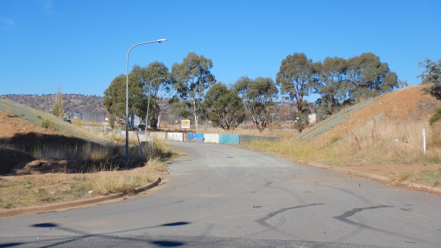 The site of the recently demolished ‘Petrov Bridge’ in Hume.