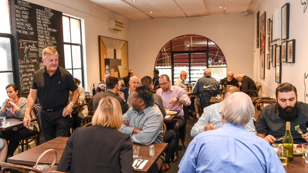 Denis Sabbadini serves customers at The Waiters in 2018. 

