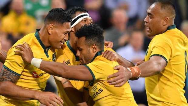 Sticking tight: Michael Cheika has kept faith with the players who got the job done against Ireland in Brisbane last week.