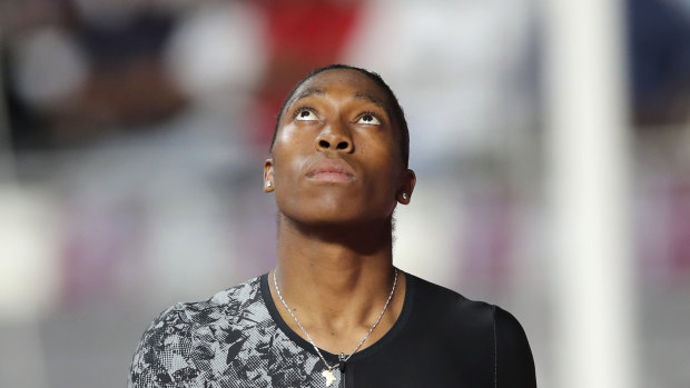 South Africa's Caster Semenya won in Doha in the 800, but her future is up in the air.