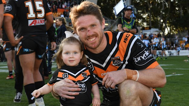 Chris Lawrence with daughter Emme.