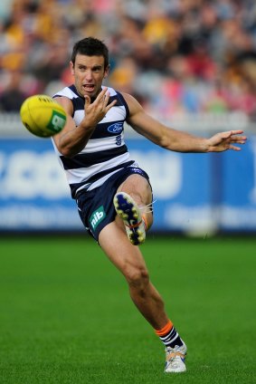 Shannon Byrnes in his playing days with Geelong.