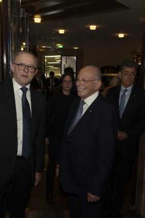 Anthony Albanese and Mark Leibler at ABL’s 70th anniversary party. 