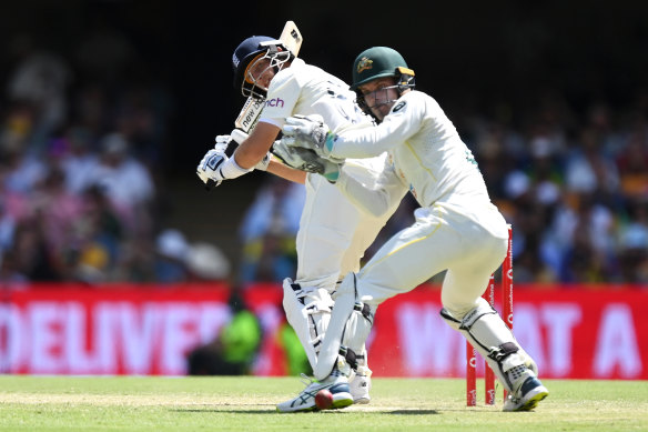 Joe Root finished the day unbeaten on 86.