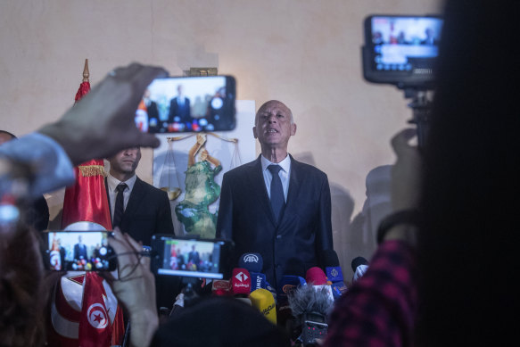 Tunisian law professor Kais Saied looks set to assume Tunisia's presidency.