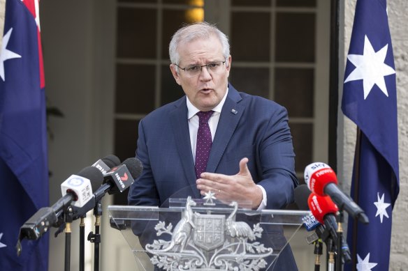 Prime Minister Scott Morrison on Thursday.