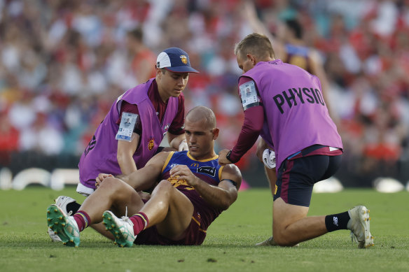 Brandon Starcevich sustained his third concussion in eight months at the weekend.