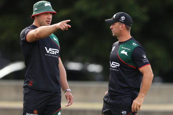 Sam Burgess and Jason Demetriou.