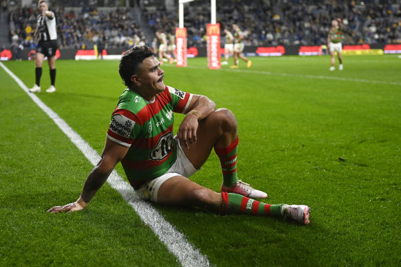 Latrell Mitchell during the game against the Eels last week.