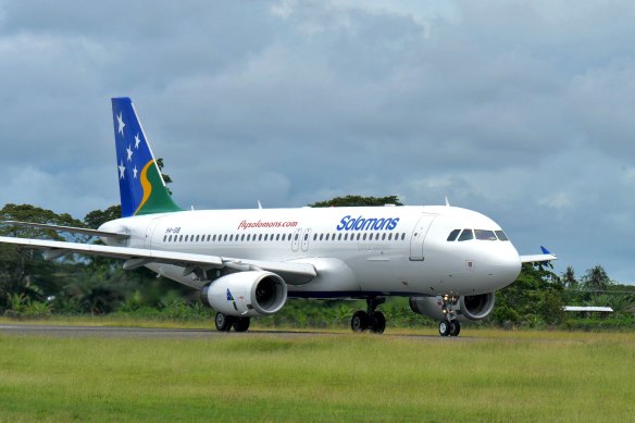 Solomon Airlines flies from Brisbane to Honiara four times a week. 