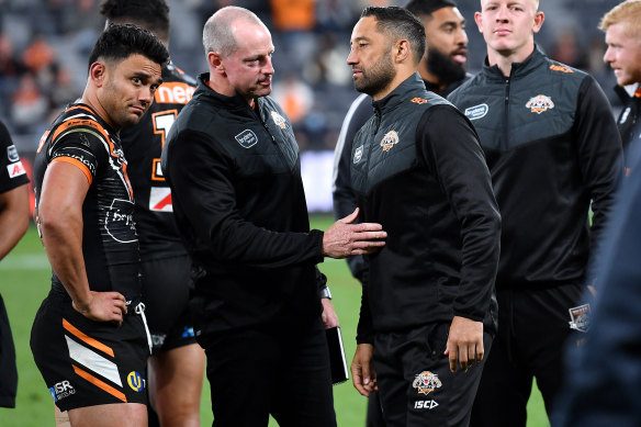 Benji Marshall and former coach Michael Maguire had their issues during the latter stages of Maguire’s tenure.