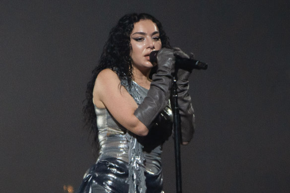 Charli XCX performs at Roskilde Festival in Denmark in July.