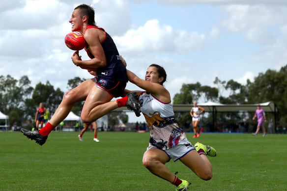 Cool under pressure: Karen Paxman in action.