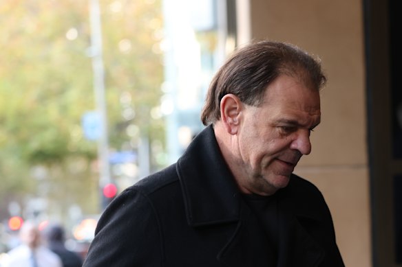 John Setka at court on Wednesday,