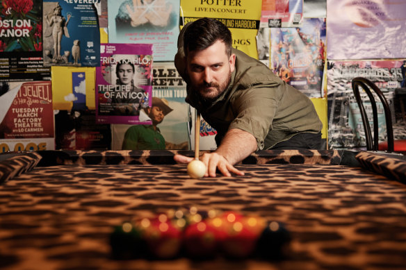 Publican James Thorpe at the Duke of Enmore in the converted pokie room.