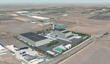 An artist’s impression of the proposed Prospect Hill International waste to energy plant in Lara.