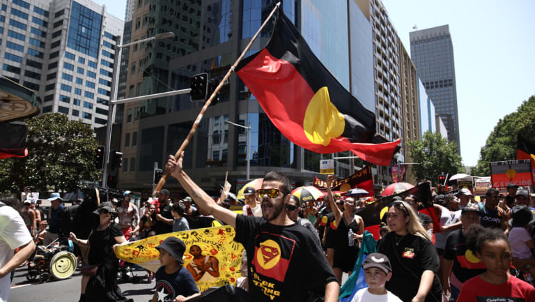 'Offensive to celebrate genocide': Invasion Day protesters swarm streets