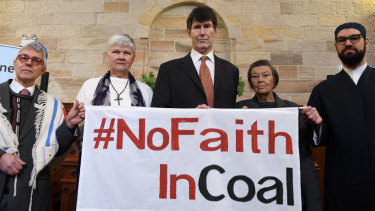 "No faith in coal" ... a multi-faith plea this year involved representatives of 150 religious leaders calling on Prime Minister Scott Morrison to recognise Australia's moral responsibility to avoid a climate catastrophe.