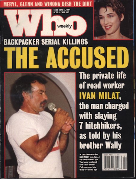Ivan Milat on the cover of the June 13, 1994 Who Weekly magazine.