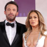 FILE - JULY 17: Jennifer Lopez and Ben Affleck reportedly obtained a marriage license on July 16 in Clark County, Nevada. VENICE, ITALY - SEPTEMBER 10: Ben Affleck and Jennifer Lopez attend the red carpet of the movie “The Last Duel” during the 78th Venice International Film Festival on September 10, 2021 in Venice, Italy. (Photo by Vittorio Zunino Celotto/Getty Images)