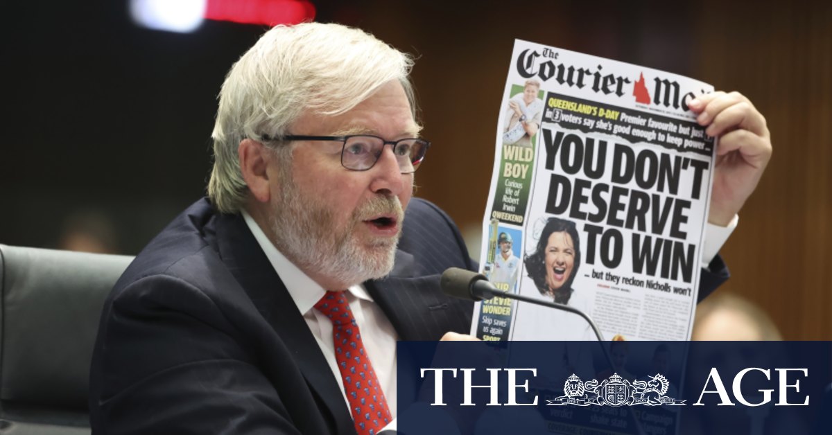 News media bargaining code: Kevin Rudd says it will entrench Murdoch empire's Australian dominance - Vimarsana News