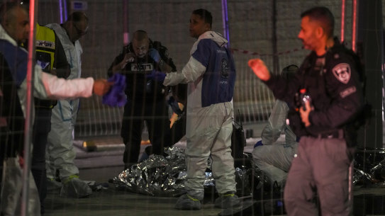 The attack was halted when the gunman was shot by police.