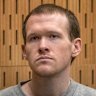 Brenton Tarrant on the final day of his sentencing hearing in 2020. 