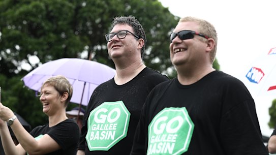 Dawson MP George Christensen attended Saturday's Go Galilee Basin rally in Mackay.
