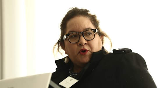 Professor Megan Davis at the launch of the 2019 Women of Influence Awards.  