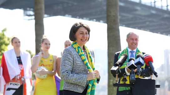 NSW Premier Gladys Berejiklian announced Sydney had been successful in securing the Netball World Cup for 2027 on Monday.
