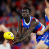 The Western Bulldogs have dropped Buku Khamis for their round nine clash with Richmond.