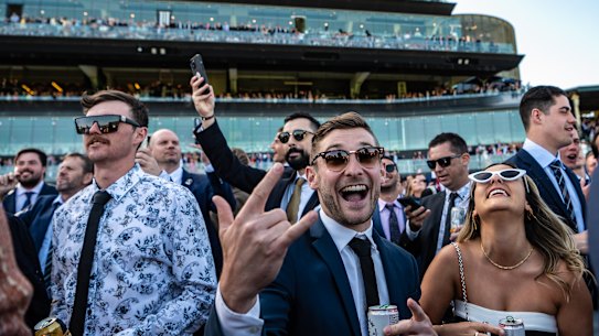 Punters at the The Everest on Saturday.