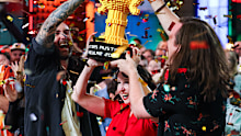 Jackson, Fleur and Alex are crowned the winners of LEGO Masters Bricktacular. 