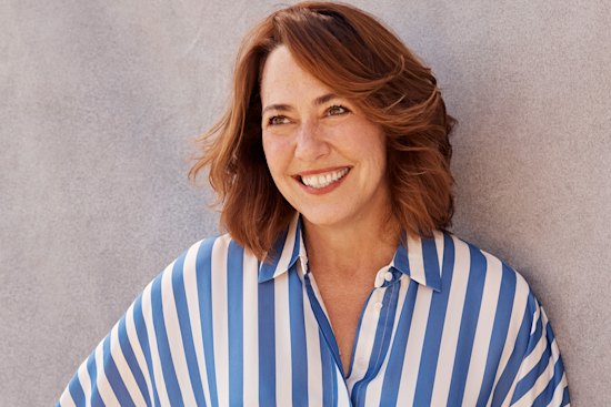 Lisa Millar wears Jac + Jack dress.