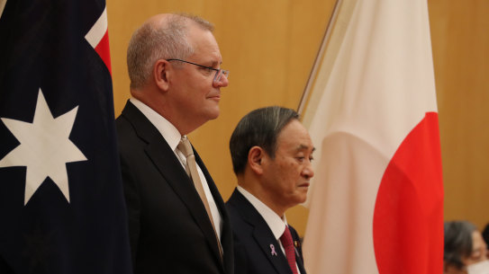 Scott Morrison used two visits to Japan to woo the IOC and convince them of Brisbane’s merits.