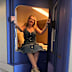 Sarah in her pod at Otherwander in London/