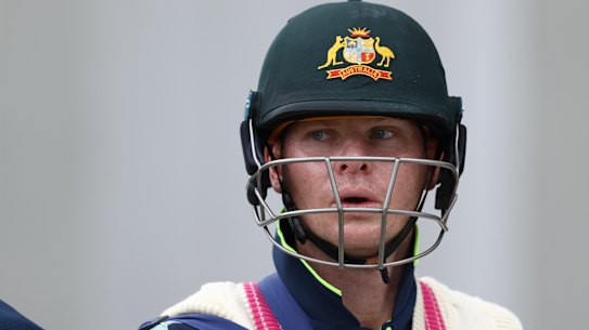 Steve Smith hasn’t been able to force his way into Australia’s team at the T20 World Cup.