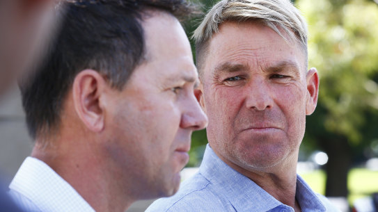 Shane Warne and Ricky Ponting were set to captain the two teams for the fundraiser.