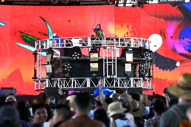 Anna Lunoe performs at Mojave Tent during the 2019 Coachella Valley Music And Arts Festival on April 19, 2019 in Indio, California.
